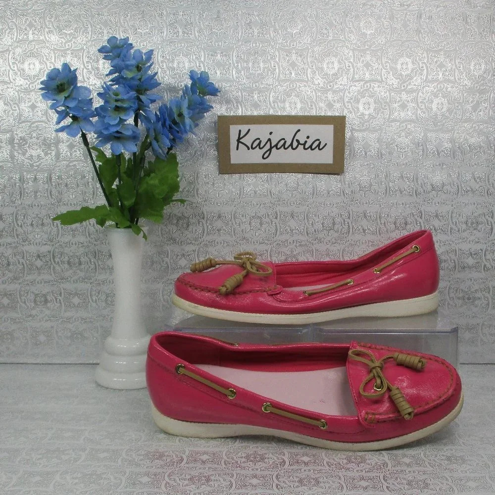 ISAAC MIZRAHI Decker Pink Moccasins Size 6.5
